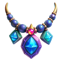 magnificent abstract Fantasy Jewel Necklace Illustration detailed png