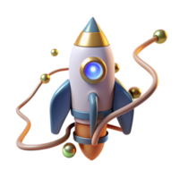 Launching Innovation A 3D Rocket Design png