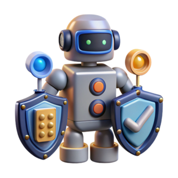 ai robot sicurezza informatica, dati protezione, sistema sicurezza, digitale scudo, Rete sicurezza, in linea privacy, automatizzato difesa, intelligente sicurezza, minaccia rilevamento, salvaguardia png