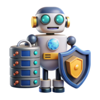 AI-Powered Data Security Robotic System Protection png