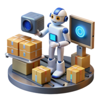 Robot Automation in Warehouse Logistics Efficiency and Optimization png