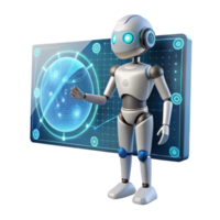 Robot Interacting with Global Data Visualization png