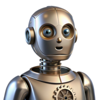 Friendly Robot AI, Robotics, Artificial Intelligence, Automation, Technology, Machine, Metal, Gear, Innovation, Future png
