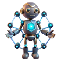 Friendly Robot Network AI Connectivity Automation png