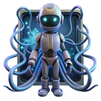 Robot, Network, AI, Technology, Digital, Connection, Data, Future, Innovation, Cybernetics png