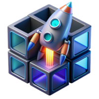 Rocket Launch Data Cube Innovation png