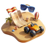 Beach Buggy Fun Sunny Slides Desert Dunes png