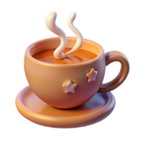 vibrant abstract 3D Render of a Cozy Coffee Cup genuine png
