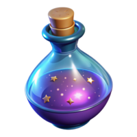 impressive abstract Magical Potion 3D Render authentic png