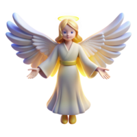 dramatic rustic 3D Render of a Cute Angel original png