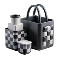 Checkered Organizer Set Modern Storage Solutions png