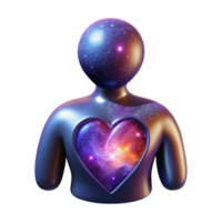 Cosmic Heart Inner Universe, Abstract Art png