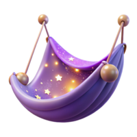 dramatic artistic 3D Render Starry Night Cradle high resolution png