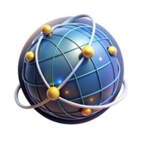 Global Network Connections Interconnectivity and Data Flow png
