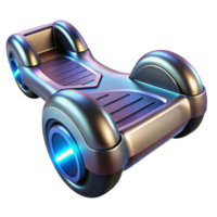 serene minimalist Futuristic Hoverboard 3D Render exclusive png