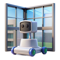 Smart Home Security Robot Automated Window Monitoring png