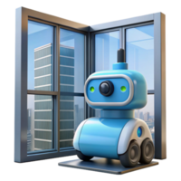 Smart Home Robot Security Window Surveillance and Monitoring png