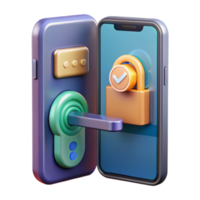 Smart Lock Secure Mobile Access Control png