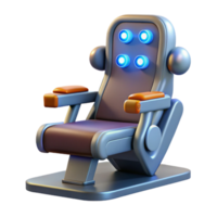 Futuristic Chair with Luminous Controls png