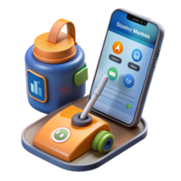 Mobile App UI Design Intuitive Interface, Modern Icons, and Sleek 3D Style png