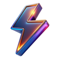 magnificent classic 3D Lightning Bolt Abstract Background authentic png