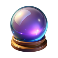 extraordinary creative Mystic Crystal Ball 3D Render professional png