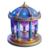 wonderful modern Enchanted Gazebo 3D Render premium png