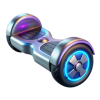 elegant artistic Futuristic Hoverboard 3D Render detailed png