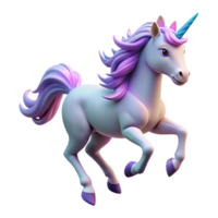 stunning abstract 3D Render of a Magical Unicorn high quality png