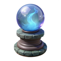 serene artistic Mystic Crystal Ball 3D Render original png