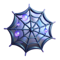 beautiful artistic 3D Render of a Spiderweb with Ornaments professional png