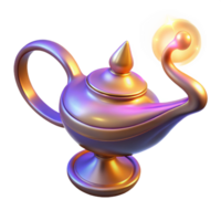 wonderful abstract 3D Render of a Magic Lamp exclusive png