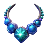 stunning rustic 3D Illustration of a Sparkling Gemstone Necklace authentic png