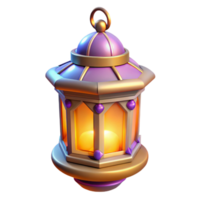 stunning rustic 3D Render of Illuminated Lantern detailed png