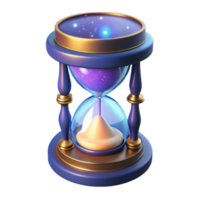 wonderful rustic Celestial Hourglass 3D Render high resolution png