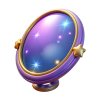 extraordinary classic 3D Render of Magical Starry Mirror high resolution png