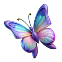 vibrant creative 3D Render of a Colorful Butterfly exclusive png