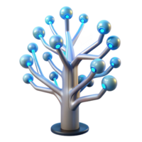 magnificent classic 3D Render Futuristic Tree Abstract Background authentic png