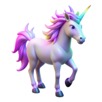 beautiful abstract 3D Render of a Magical Unicorn 4K png