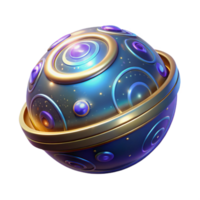 wonderful abstract 3D Render of a Celestial Sphere high resolution png