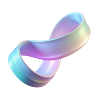 serene abstract Abstract 3D Infinity Loop Design 4K png