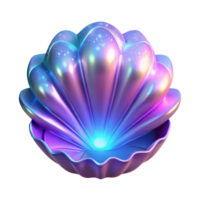 extraordinary rustic Iridescent 3D Clam Shell Abstract Background high resolution png