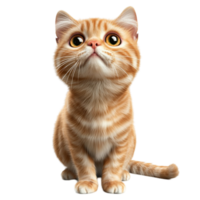 Adorable ginger kitten with big round eyes soft fluffy fur and an innocent expression png