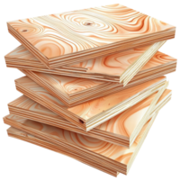Neatly stacked wooden planks with a natural grain pattern and a smooth polished surface png