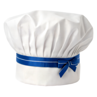 Chefs hat with Blue Ribbon isolated on transparent background png