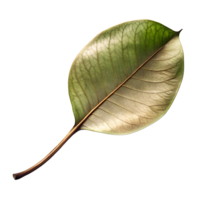 Large leaf like object with a vein like pattern isolated on transparent background png