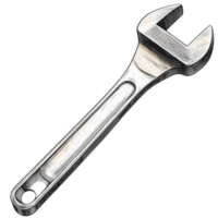 Adjustable wrench sketch on transparent background png