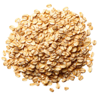 Rolled oats pile isolated on transparent background png