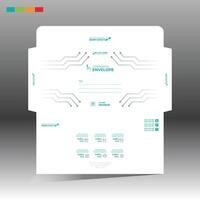 A business envelope for print vector