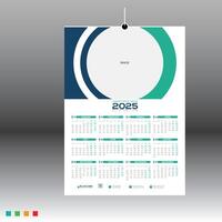 Calendar design for use on walls vector